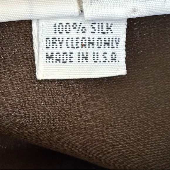 Michael Kors Vintage Brown Flowing Open Front One Button Collar Blouse EUC Sz SP - Picture 6 of 7